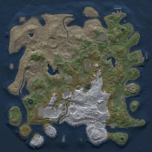 Thumbnail Rust Map: Procedural Map, Size: 4250, Seed: 1462981945, 16 Monuments