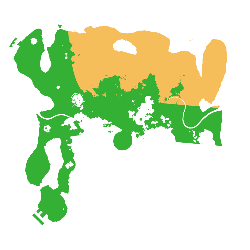 Biome Rust Map: Procedural Map, Size: 3500, Seed: 412773081
