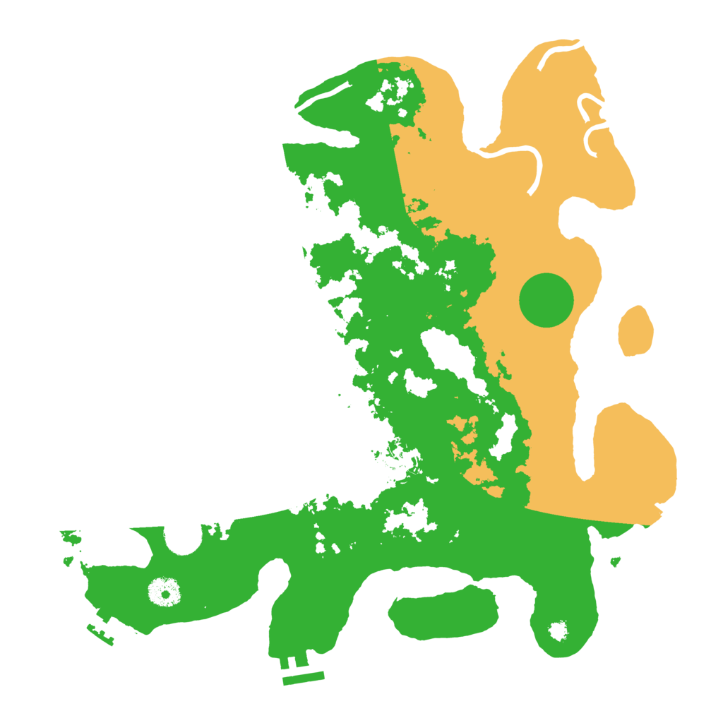 Biome Rust Map: Procedural Map, Size: 3500, Seed: 450567045