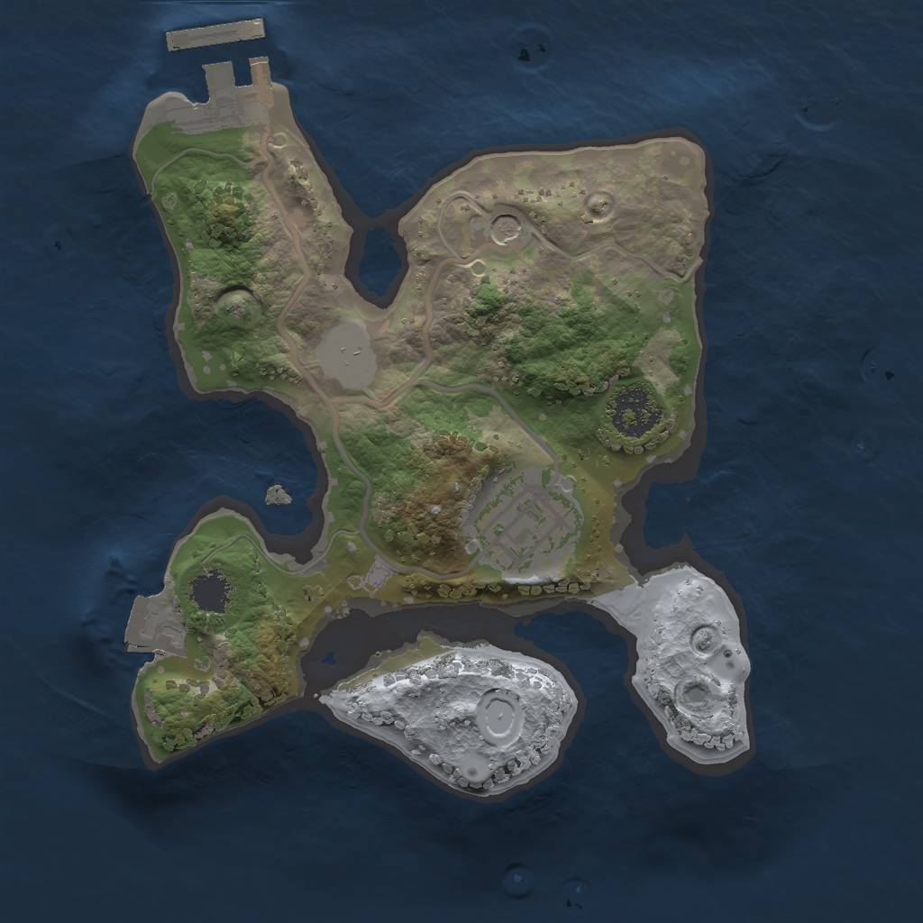 Rust Map: Procedural Map, Size: 1900, Seed: 489631097, 6 Monuments