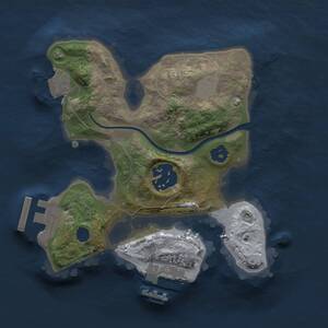 Thumbnail Rust Map: Procedural Map, Size: 1900, Seed: 489631097, 4 Monuments