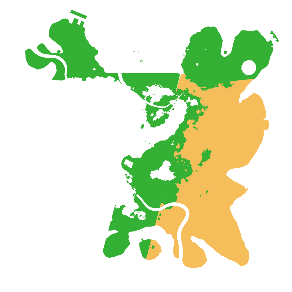 Biome Rust Map: Procedural Map, Size: 3500, Seed: 1151503047