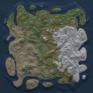 Thumbnail Rust Map: Procedural Map, Size: 4500, Seed: 1398982369, 19 Monuments