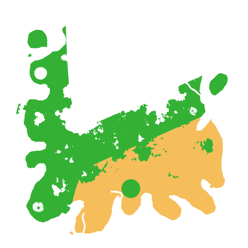 Biome Rust Map: Procedural Map, Size: 3500, Seed: 254601012