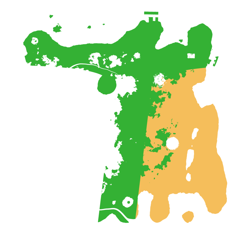 Biome Rust Map: Procedural Map, Size: 3500, Seed: 1216737096
