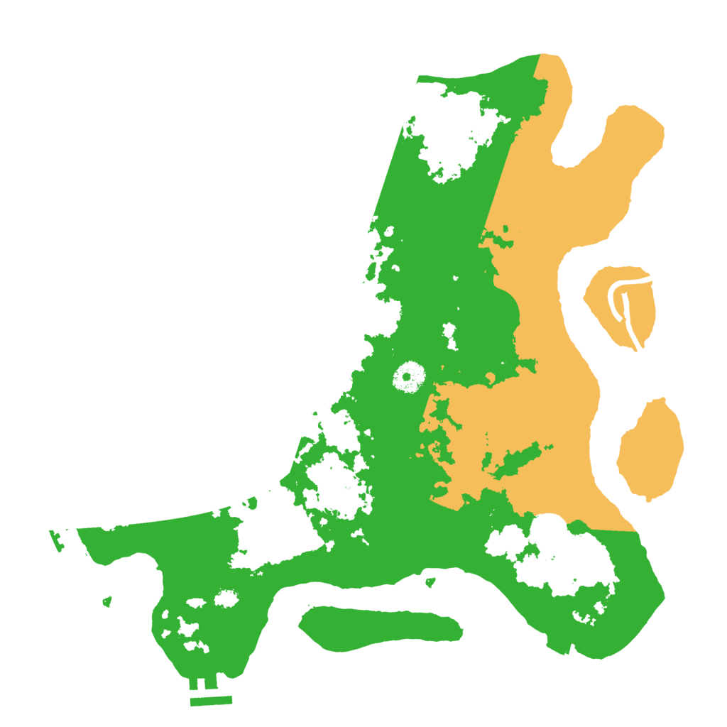 Biome Rust Map: Procedural Map, Size: 3500, Seed: 457837