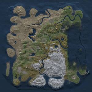 Thumbnail Rust Map: Procedural Map, Size: 4250, Seed: 474757584, 16 Monuments
