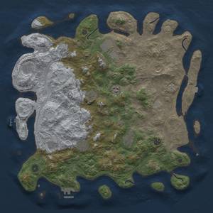 Thumbnail Rust Map: Procedural Map, Size: 4500, Seed: 1731954742, 19 Monuments