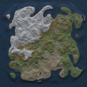 Thumbnail Rust Map: Procedural Map, Size: 4000, Seed: 1468322915, 19 Monuments