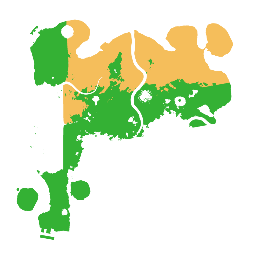 Biome Rust Map: Procedural Map, Size: 3600, Seed: 190724
