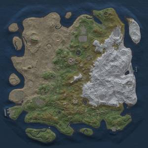 Thumbnail Rust Map: Procedural Map, Size: 4500, Seed: 1986013772, 19 Monuments