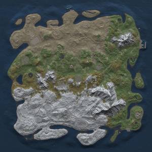 Thumbnail Rust Map: Procedural Map, Size: 5000, Seed: 1351772396, 19 Monuments