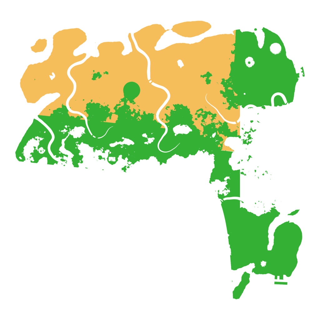 Biome Rust Map: Procedural Map, Size: 5000, Seed: 1351772396