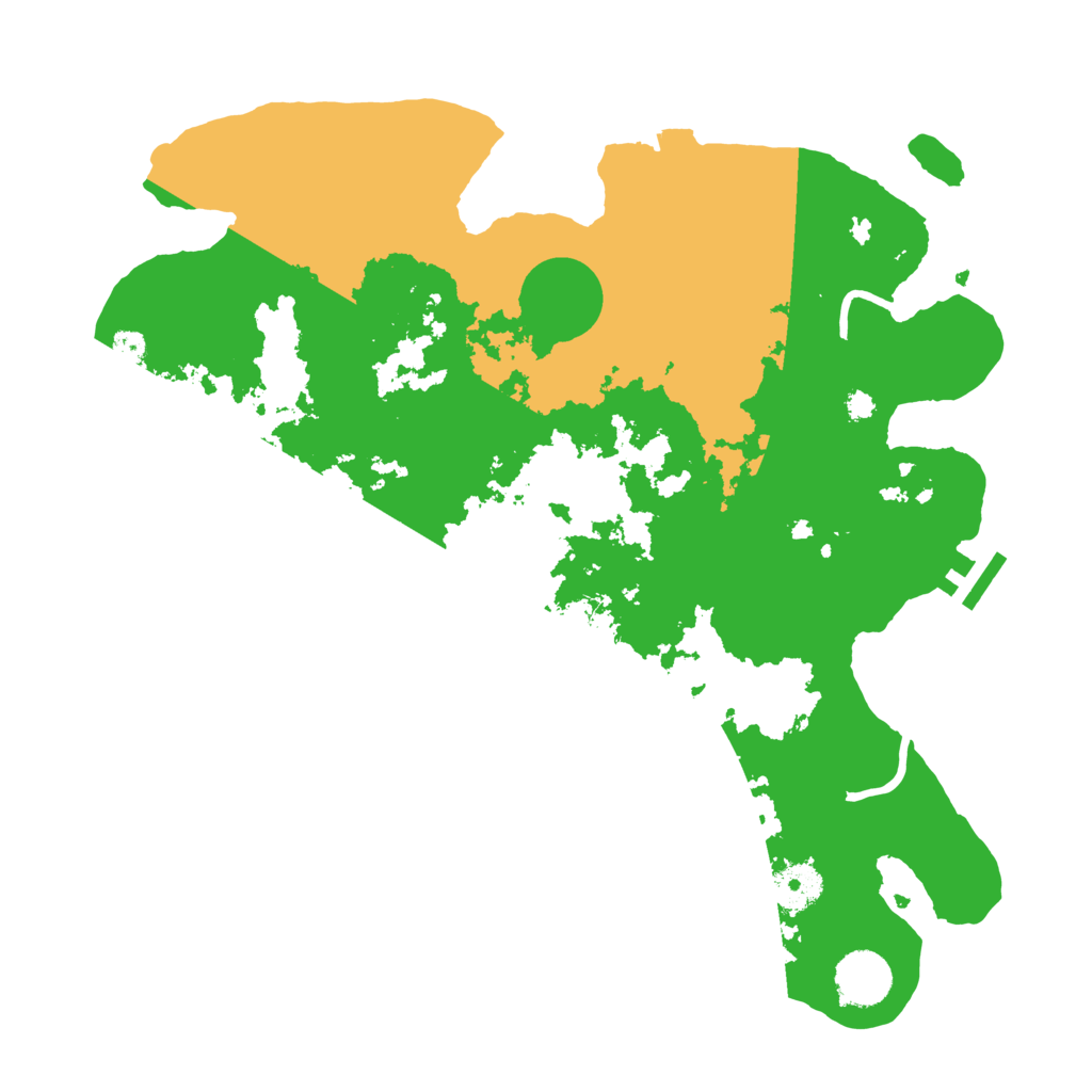 Biome Rust Map: Procedural Map, Size: 3500, Seed: 369336437