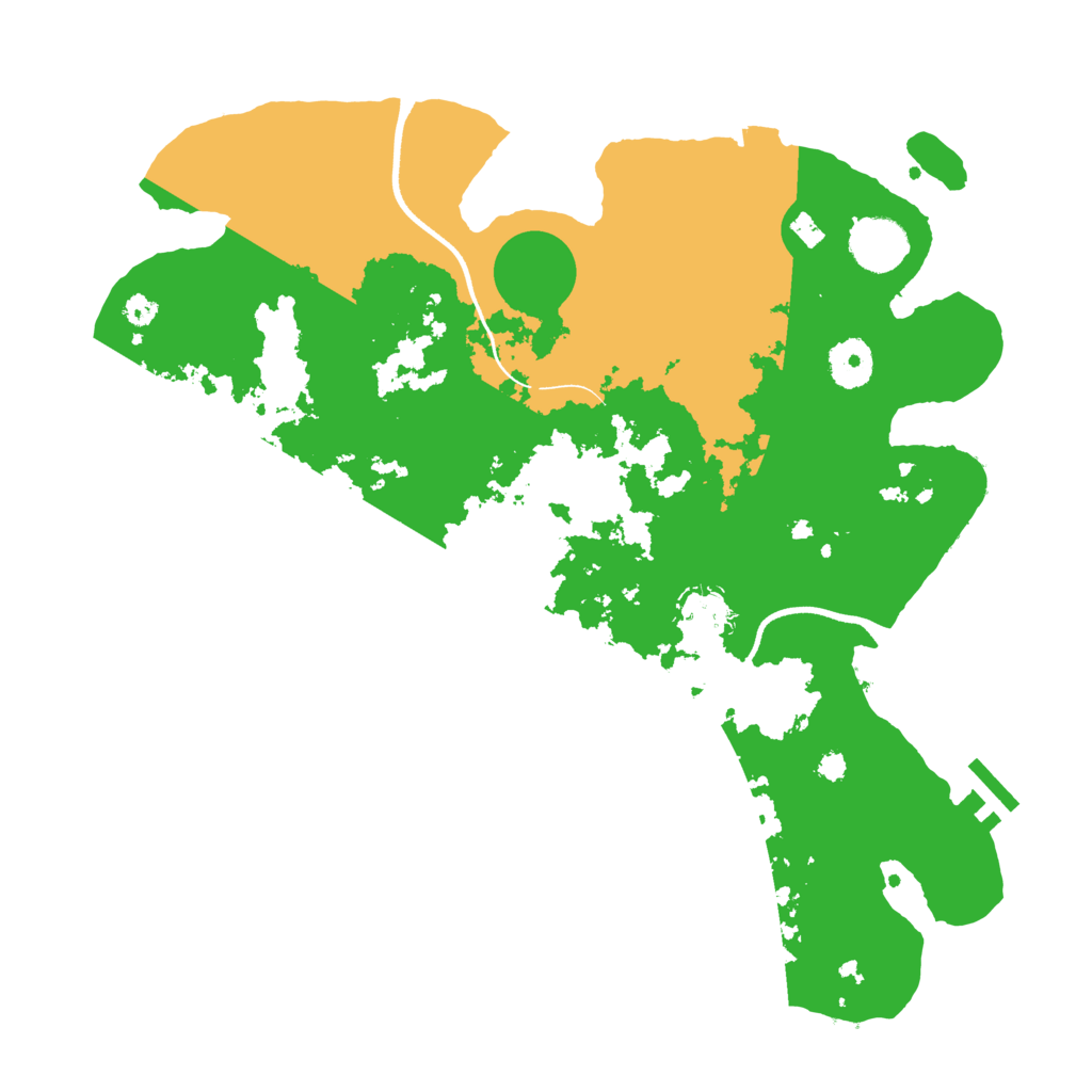 Biome Rust Map: Procedural Map, Size: 3500, Seed: 369336437