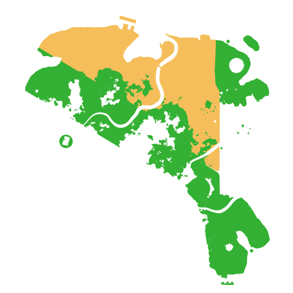 Biome Rust Map: Procedural Map, Size: 3500, Seed: 369336437