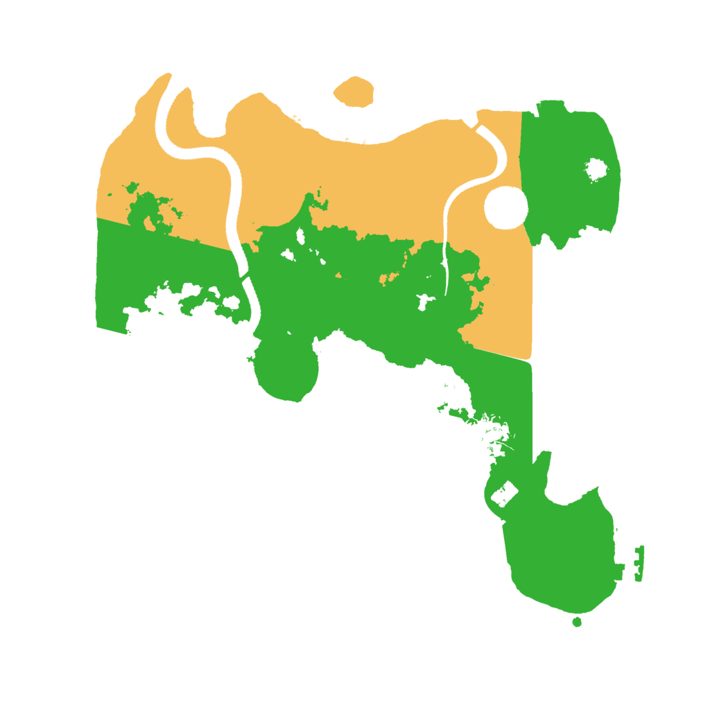 Biome Rust Map: Procedural Map, Size: 3000, Seed: 13135