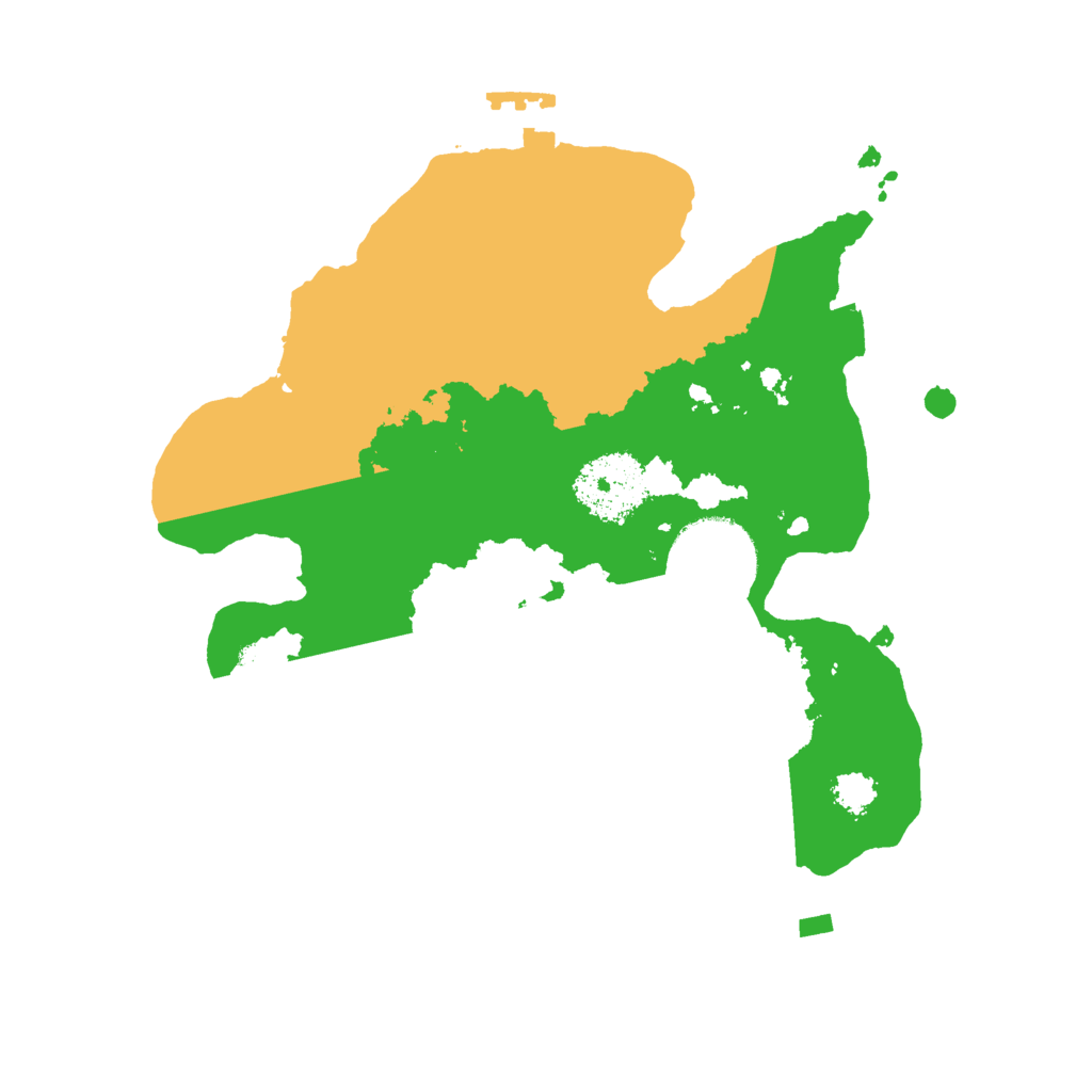 Biome Rust Map: Procedural Map, Size: 2400, Seed: 28982009