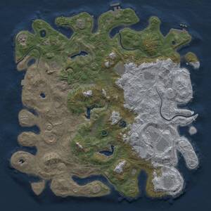 Thumbnail Rust Map: Procedural Map, Size: 4500, Seed: 1904722241, 16 Monuments