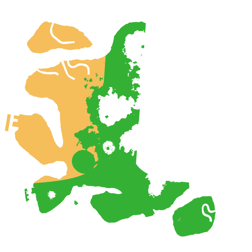 Biome Rust Map: Procedural Map, Size: 3000, Seed: 11682