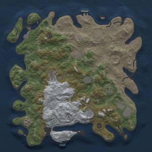 Thumbnail Rust Map: Procedural Map, Size: 4250, Seed: 1933018946, 19 Monuments