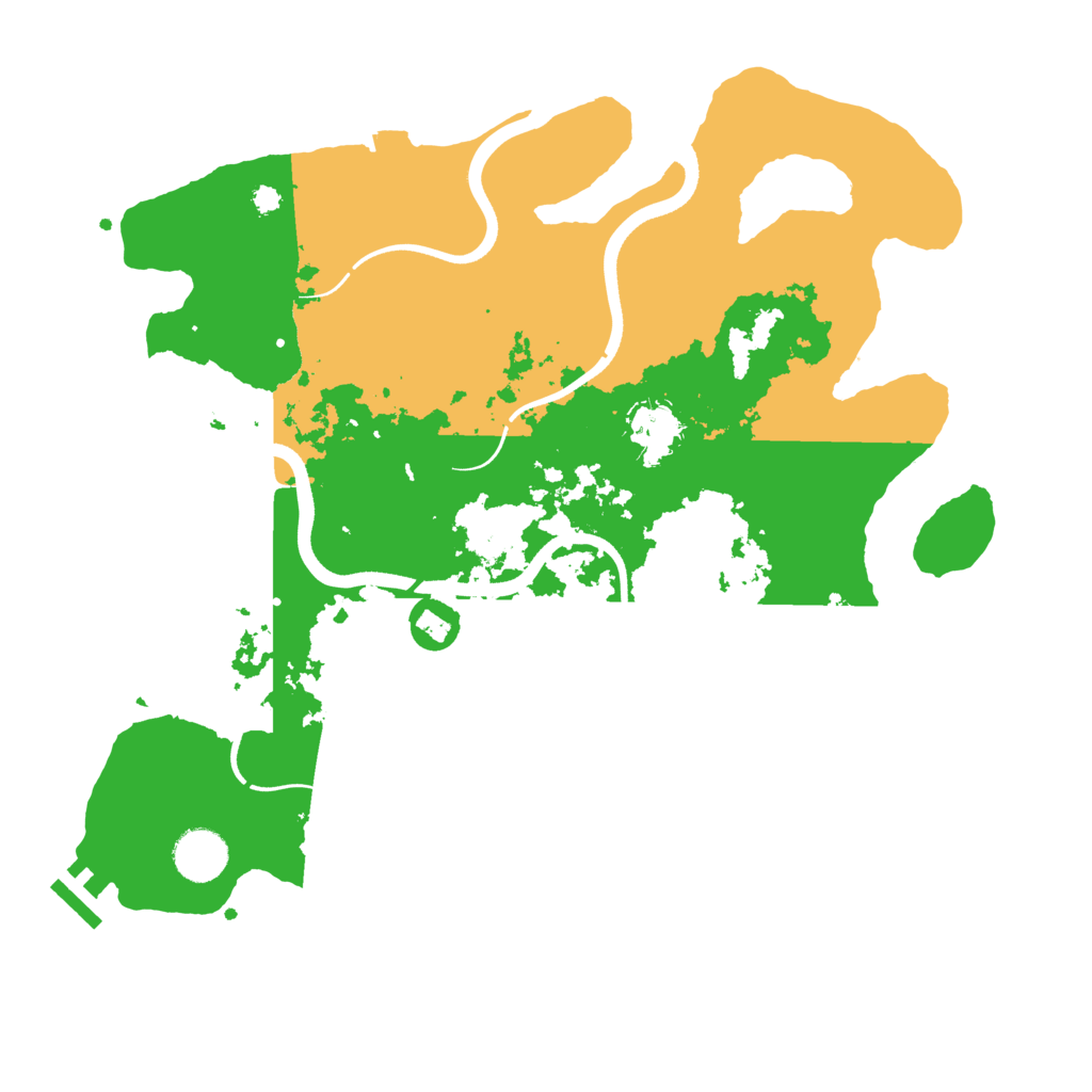 Biome Rust Map: Procedural Map, Size: 3600, Seed: 125772729