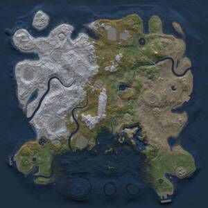 Thumbnail Rust Map: Procedural Map, Size: 4250, Seed: 1994006620, 15 Monuments