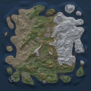 Thumbnail Rust Map: Procedural Map, Size: 4250, Seed: 677449983, 19 Monuments