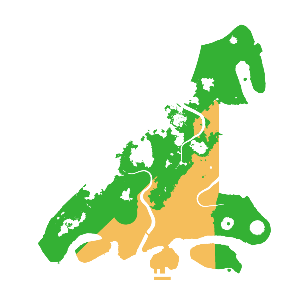 Biome Rust Map: Procedural Map, Size: 3500, Seed: 809264751