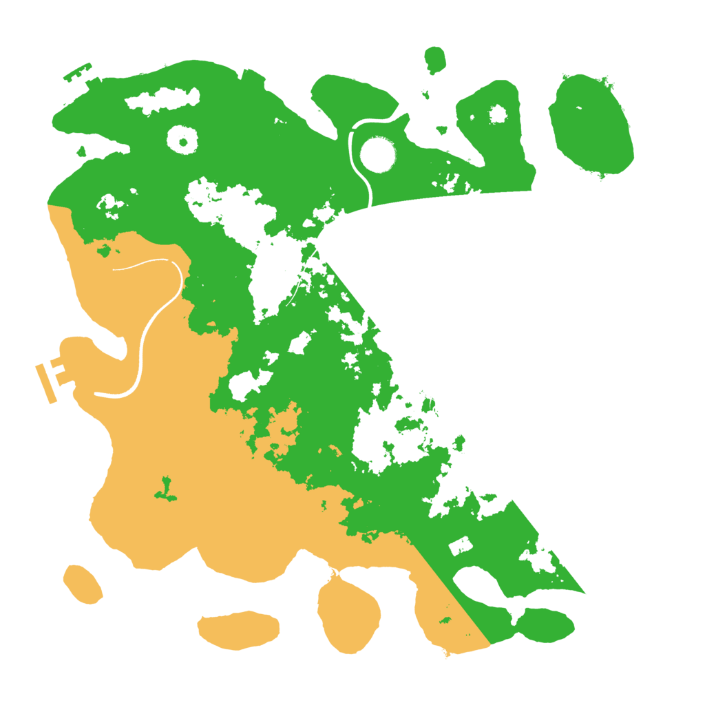 Biome Rust Map: Procedural Map, Size: 3500, Seed: 339030536