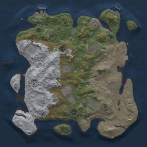 Thumbnail Rust Map: Procedural Map, Size: 3650, Seed: 2117875840, 19 Monuments