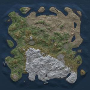 Thumbnail Rust Map: Procedural Map, Size: 4250, Seed: 1718413127, 19 Monuments