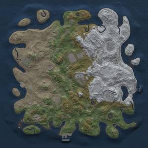 Thumbnail Rust Map: Procedural Map, Size: 4120, Seed: 676888, 19 Monuments