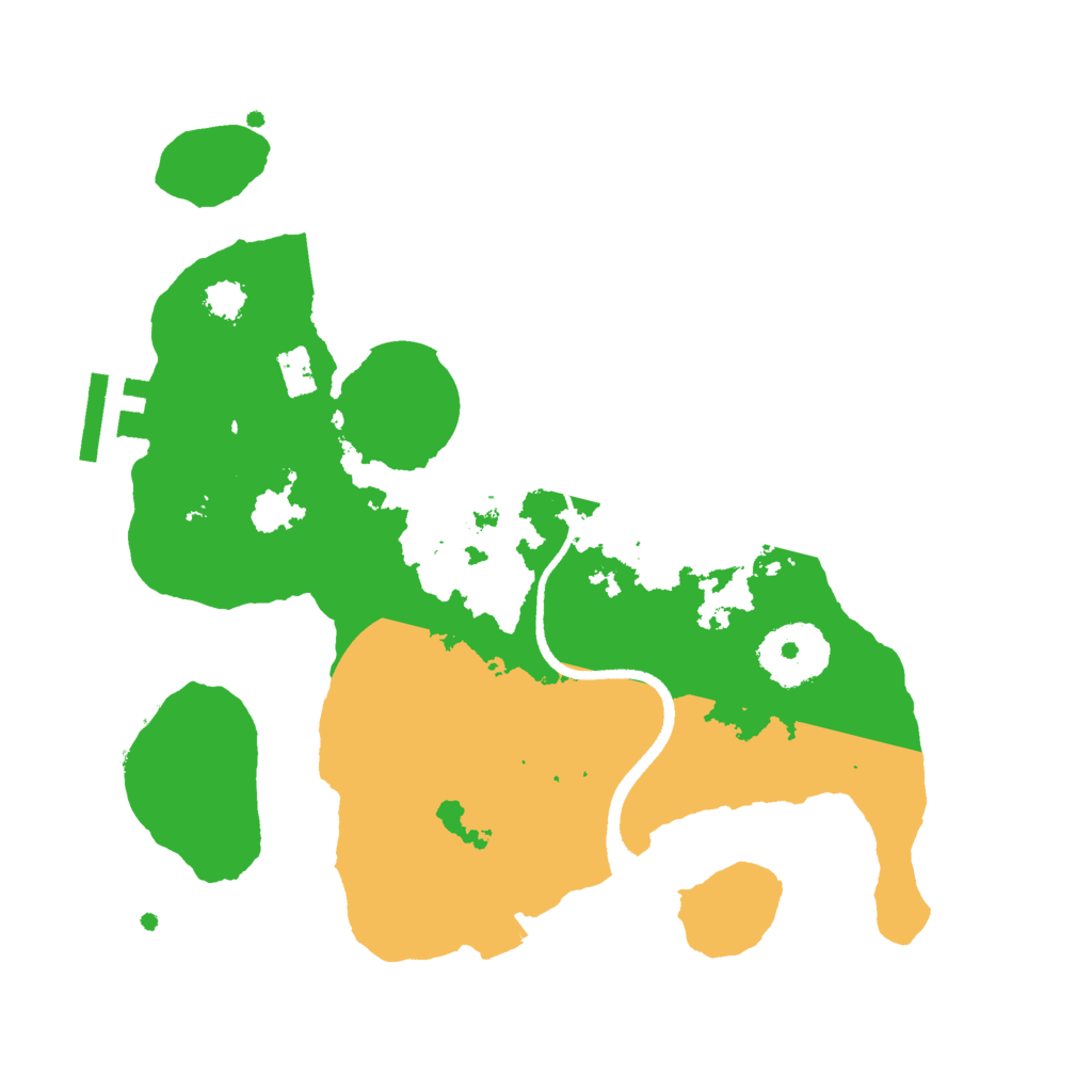 Biome Rust Map: Procedural Map, Size: 2500, Seed: 12282018