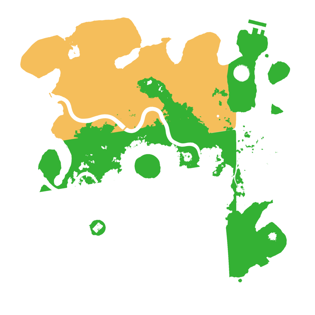 Biome Rust Map: Procedural Map, Size: 3500, Seed: 7758446