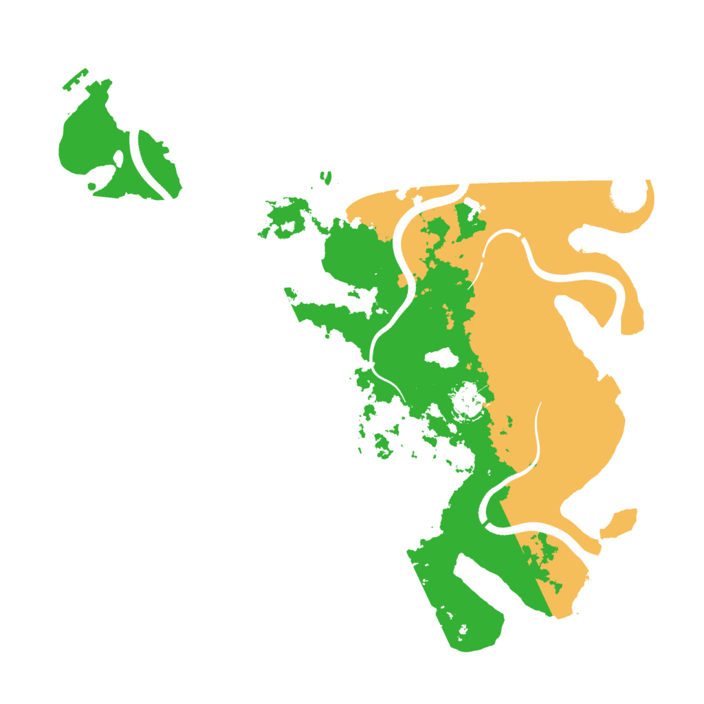 Biome Rust Map: Procedural Map, Size: 3500, Seed: 2021251675