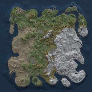 Thumbnail Rust Map: Procedural Map, Size: 4000, Seed: 867530999, 19 Monuments