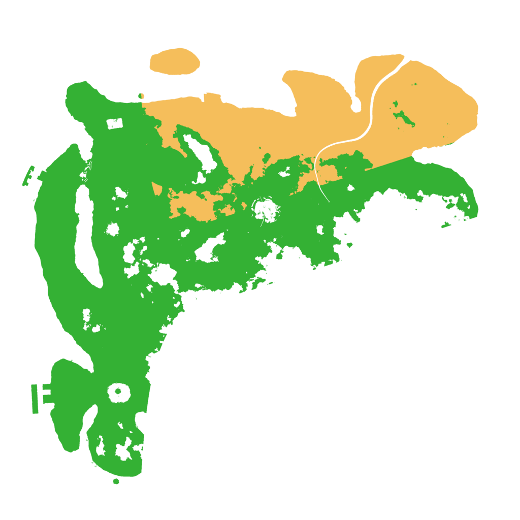 Biome Rust Map: Procedural Map, Size: 3600, Seed: 990299