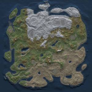 Thumbnail Rust Map: Procedural Map, Size: 4500, Seed: 898862997, 16 Monuments