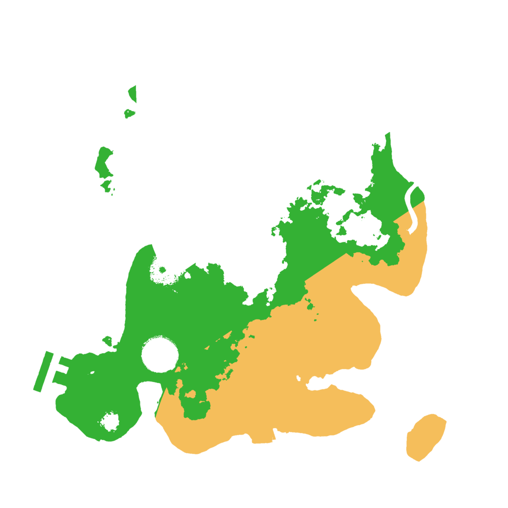 Biome Rust Map: Procedural Map, Size: 2500, Seed: 6093