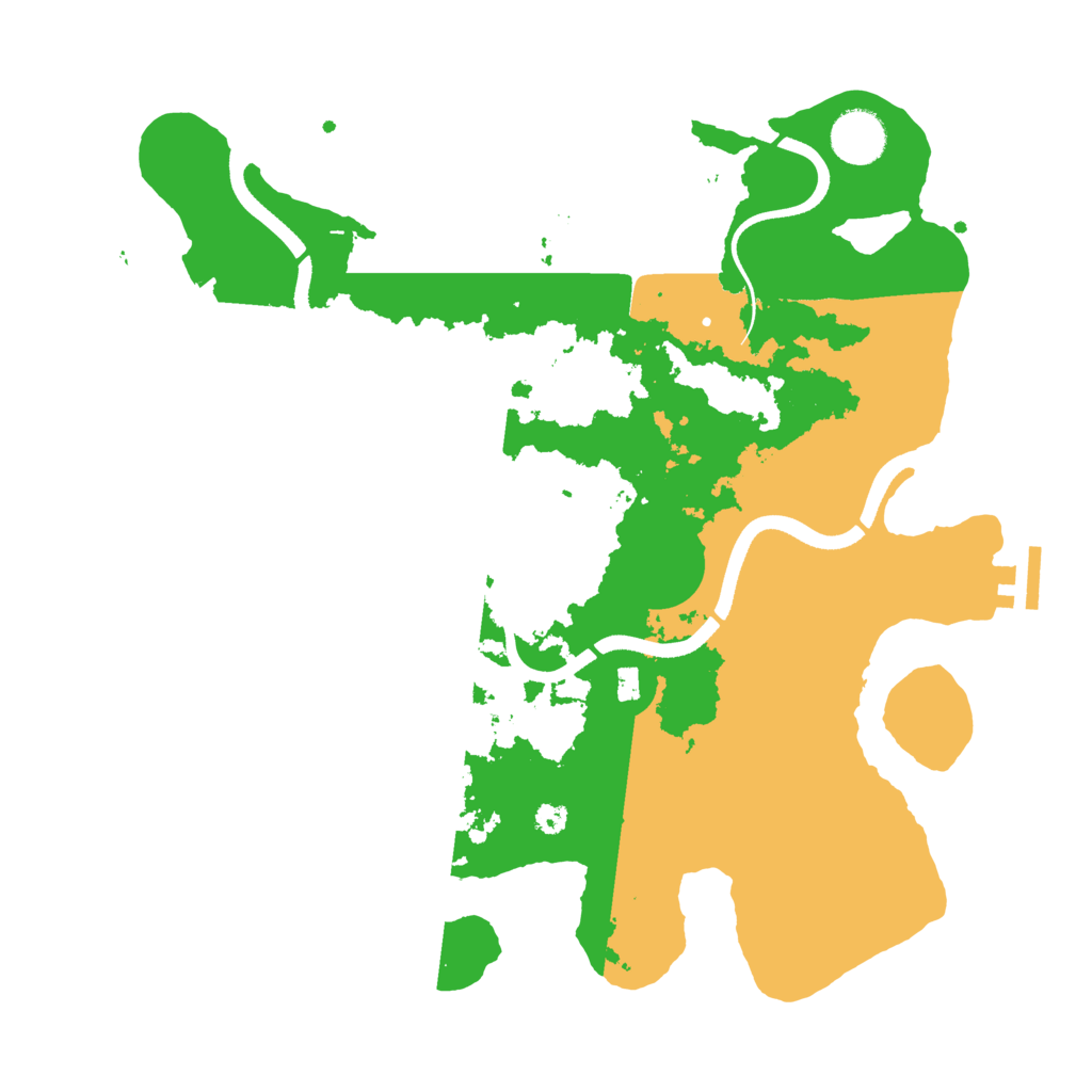 Biome Rust Map: Procedural Map, Size: 3500, Seed: 980849929