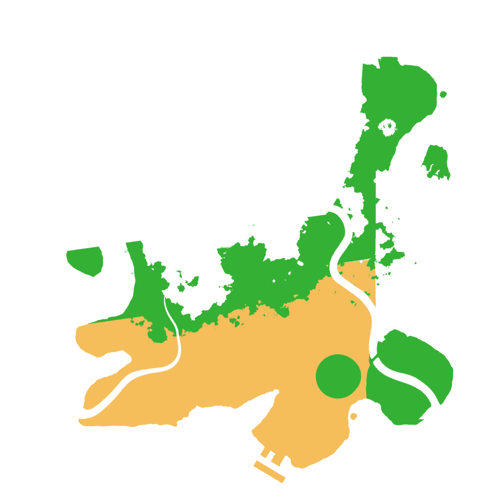 Biome Rust Map: Procedural Map, Size: 3000, Seed: 1235715434