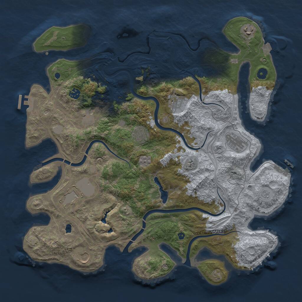 Rust Map: Procedural Map, Size: 4250, Seed: 1775396306, 15 Monuments