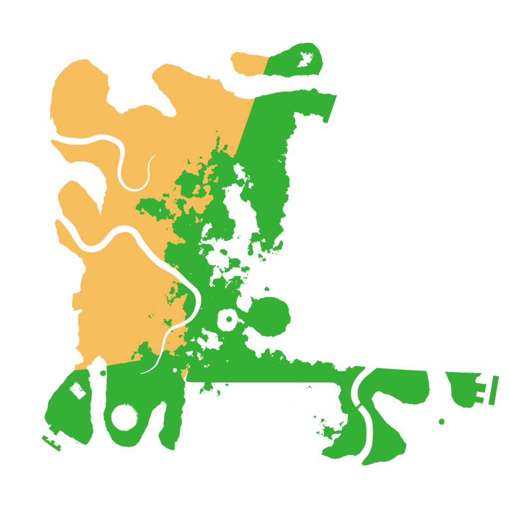 Biome Rust Map: Procedural Map, Size: 3500, Seed: 815427393