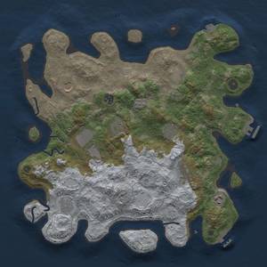 Thumbnail Rust Map: Procedural Map, Size: 4000, Seed: 89618, 18 Monuments