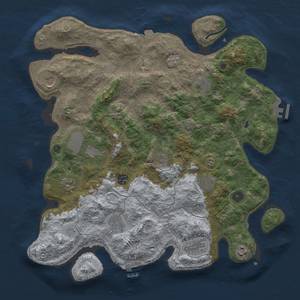 Thumbnail Rust Map: Procedural Map, Size: 4096, Seed: 44450026, 19 Monuments