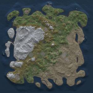 Thumbnail Rust Map: Procedural Map, Size: 4500, Seed: 879216931, 19 Monuments