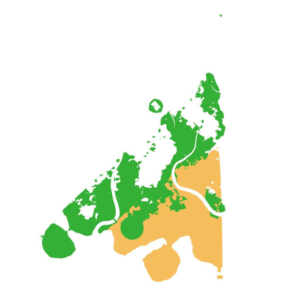 Biome Rust Map: Procedural Map, Size: 3500, Seed: 1024917230