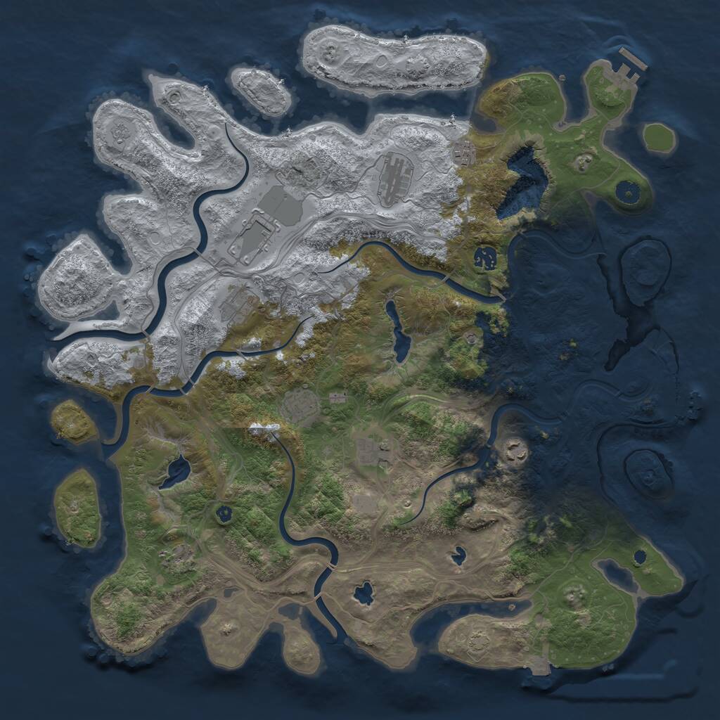 Rust Map: Procedural Map, Size: 4500, Seed: 2024060621, 15 Monuments