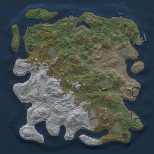 Thumbnail Rust Map: Procedural Map, Size: 4250, Seed: 2064848, 19 Monuments